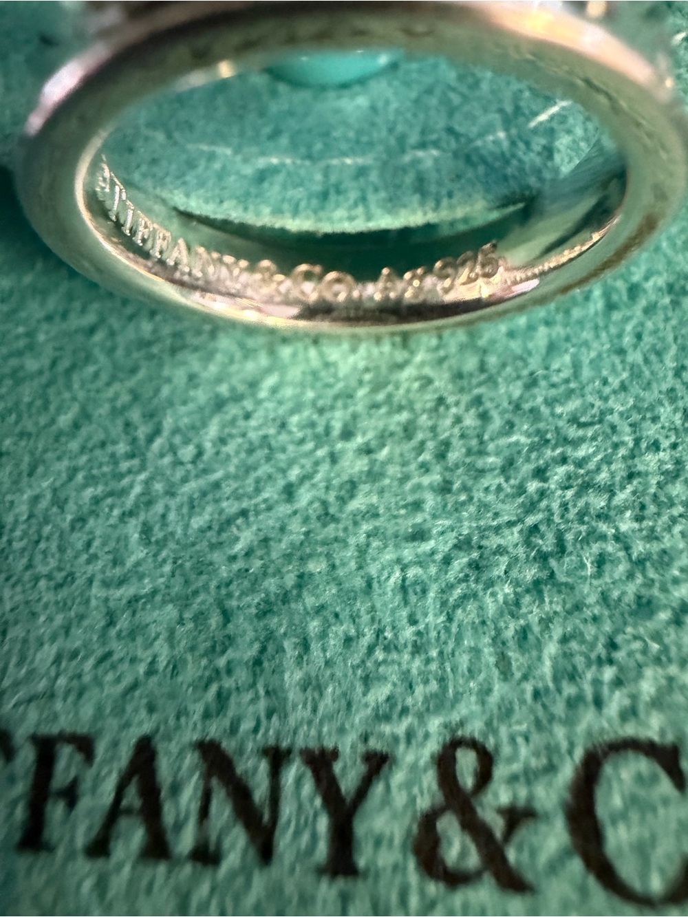 Tiffany & Co. Sterling Silver T & CO Band - Picture 5 of 7